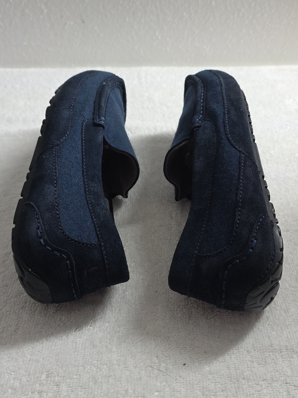 Ugg Australia Mens 12 Alder Navy Blue Driving Shearling Loafers Nice Clean Guc - Picture 10 of 16